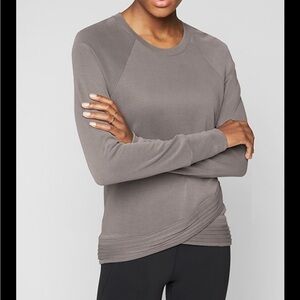 Athleta Serenity Criss Cross Sweatshirt